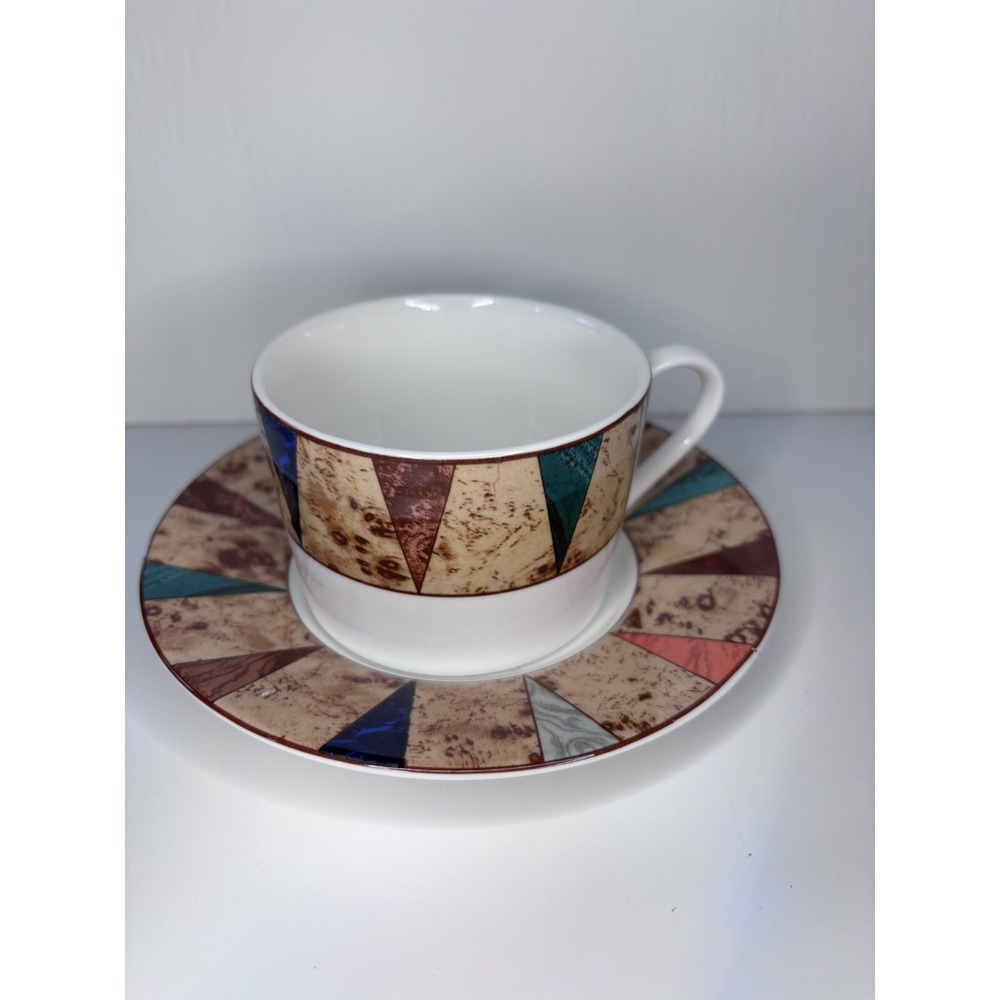 Set Of 7 Christopher Stuart VILLA D'ESTE Cup & Saucer 2 1/4" - Picture 2 of 9